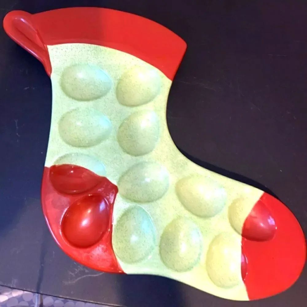 BRAND NEW CORSICA DEVILED EGG STRAY CHRISTMAS STOCKING